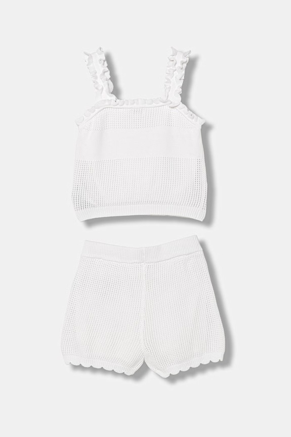 Guess compleu de copii din bumbac K6GG06.Z5491.PPY2.M alb SS26