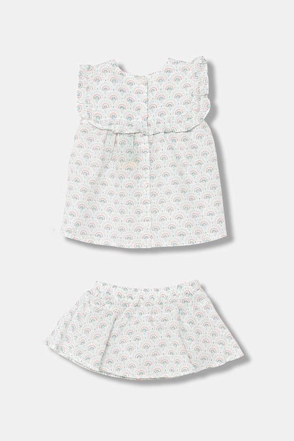 United Colors of Benetton rochie de vară cu in 4NVDAK001.W.Stagionale verde SS26