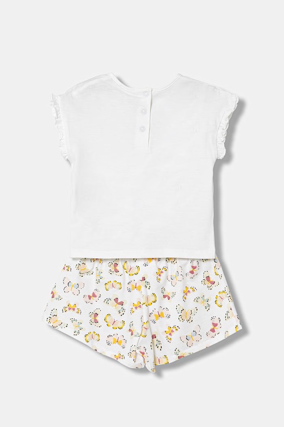 United Colors of Benetton každodenní set kojenecký bavlněný 3LUZAK01U.W.seasonal bílá SS26