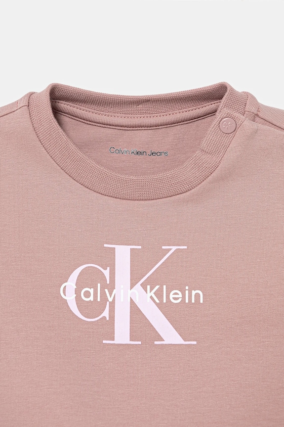 Dětská tepláková souprava Calvin Klein Jeans růžová IN0IN00353.PPY2
