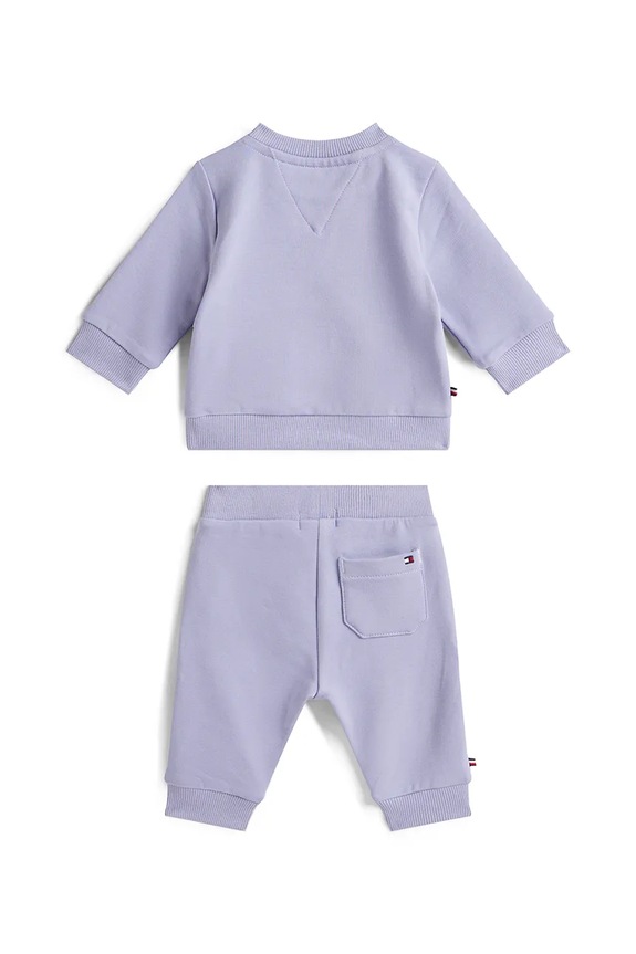 Tommy Hilfiger dres niemowlęcy KN0KN02162.PPY2 fioletowy SS26