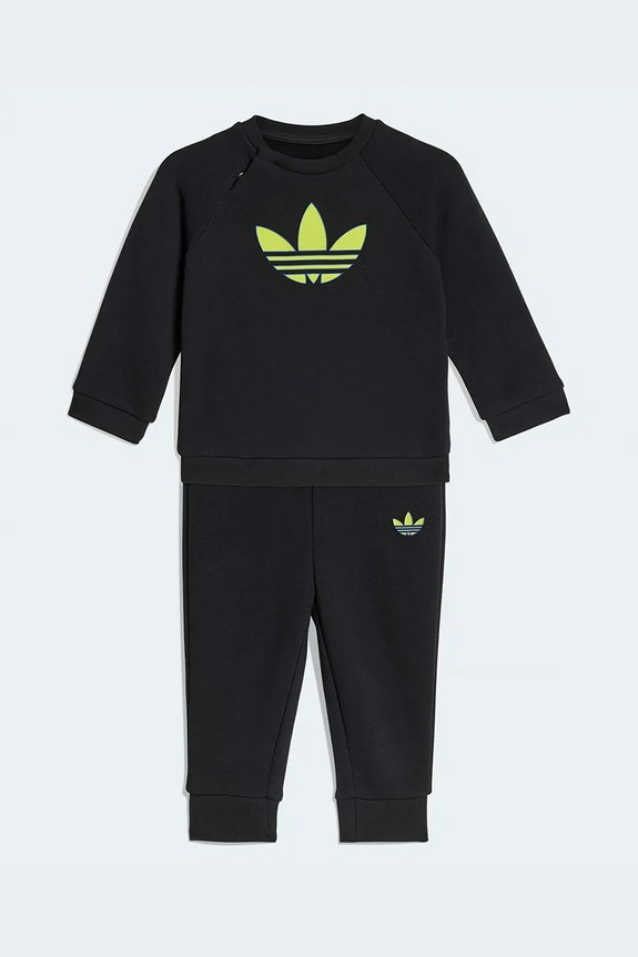 Trenirka za bebe adidas Originals print crna KD1046