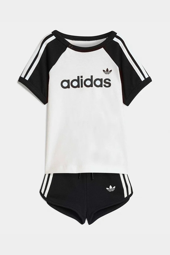 adidas Originals set de bumbac pentru copii tricotaj alb KD1055