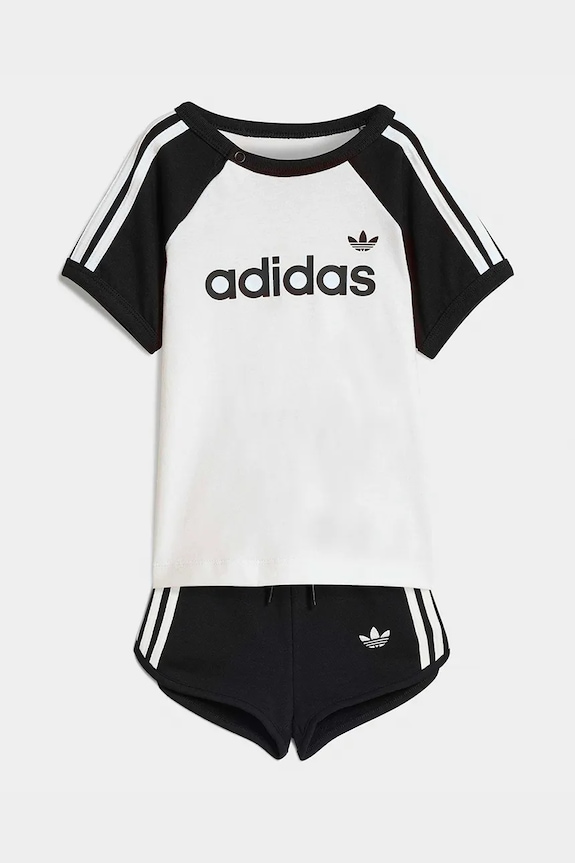 adidas Originals set de bumbac pentru copii tricotaj alb KD1055