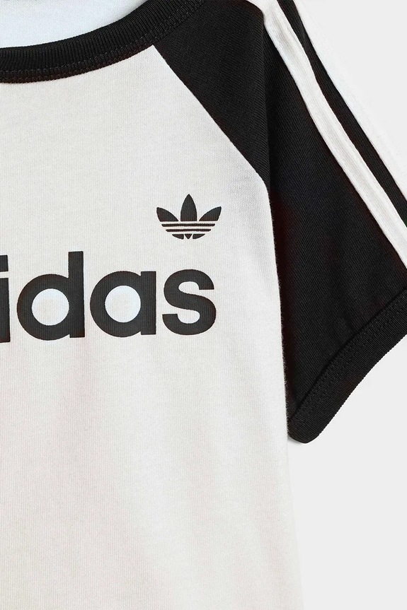 adidas Originals set de bumbac pentru copii alb KD1055