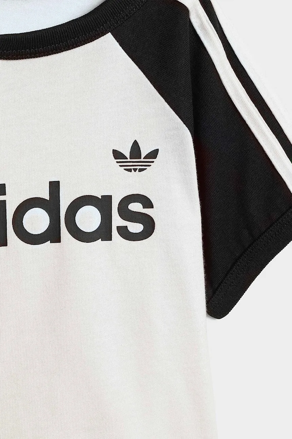 adidas Originals set de bumbac pentru copii alb KD1055