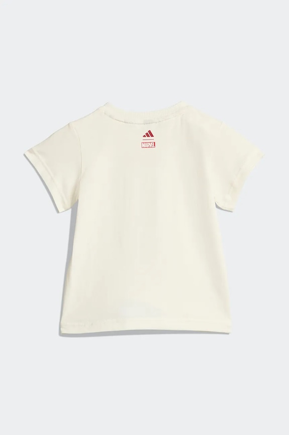 Detská bavlnená súprava adidas MRVL JZ3550 béžová SS26