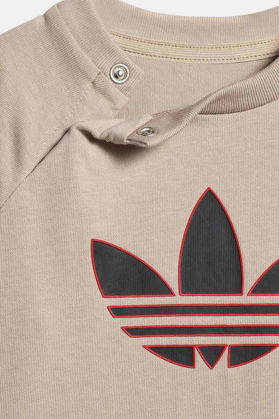 Αγορίστικα Παιδικό βαμβακερό σετ adidas Originals KD1039 μπεζ