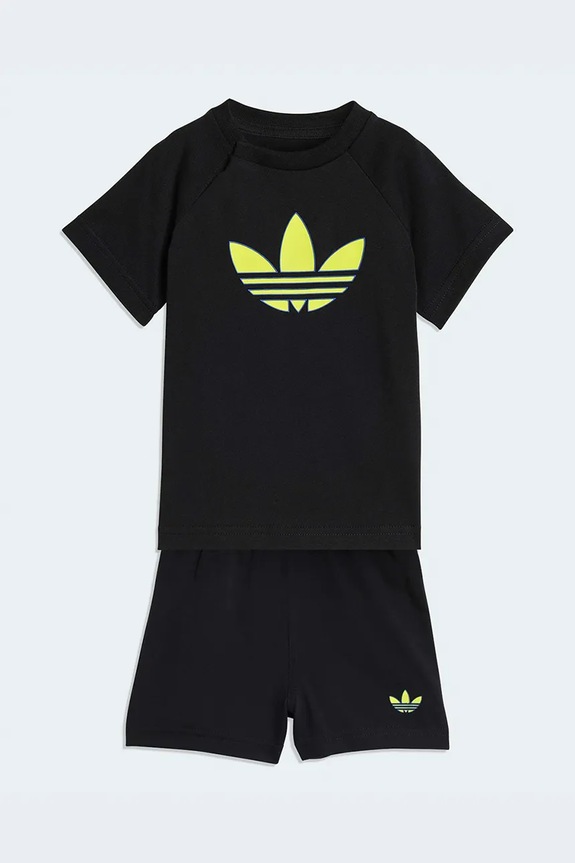 Pamučna dječja trenirka adidas Originals pamuk crna KD1040