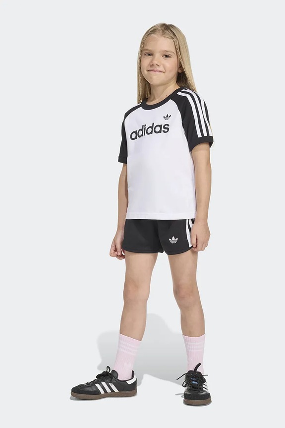 Pamučna dječja trenirka adidas Originals pamuk bijela KD5777