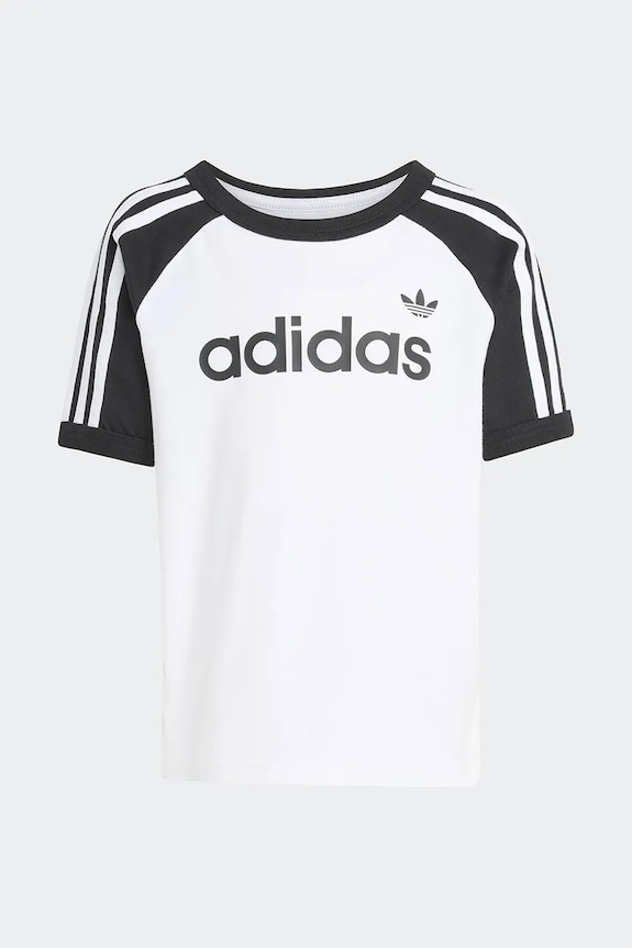 Dječaci Pamučna dječja trenirka adidas Originals KD5777 bijela