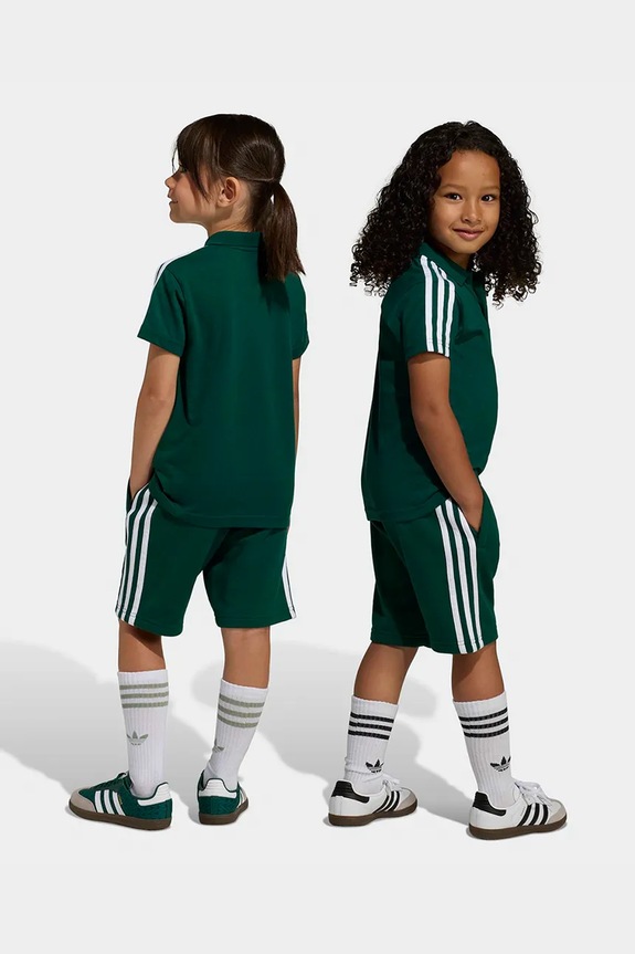 Detská bavlnená súprava adidas Originals KD5781 zelená