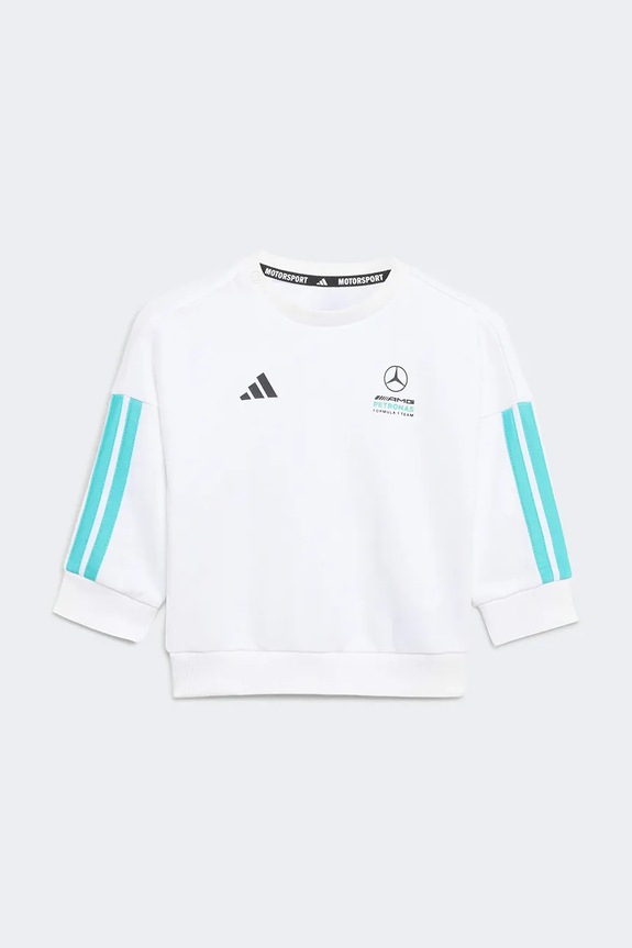 Βρεφικό σετ φόρμας με βαμβάκι adidas Performance MERCEDES KE5934 λευκό SS26