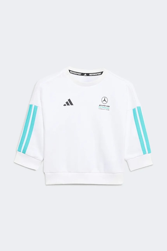 Βρεφικό σετ φόρμας με βαμβάκι adidas Performance MERCEDES KE5934 λευκό SS26