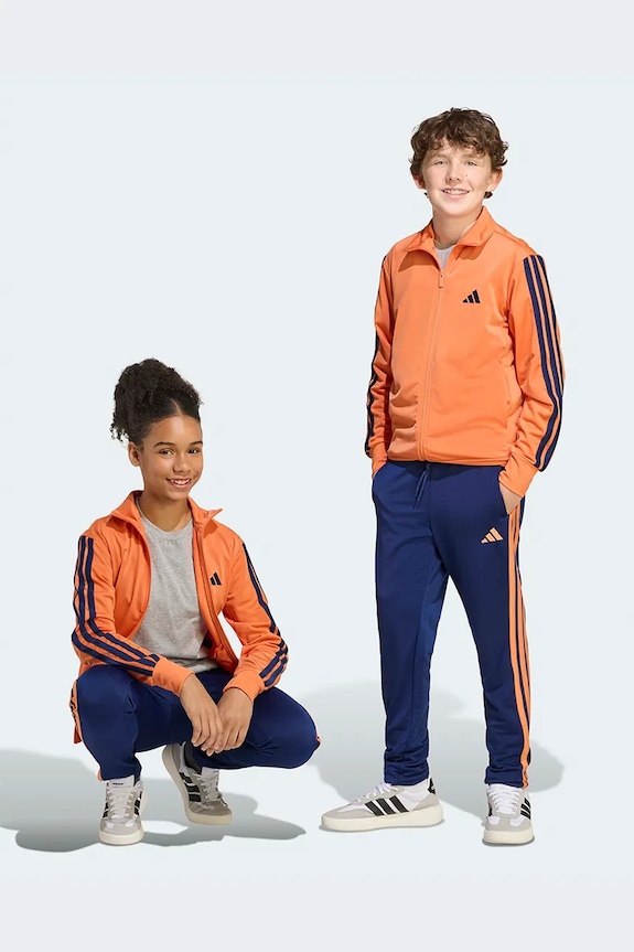 Dječja trenirka adidas natpis narančasta KE0993