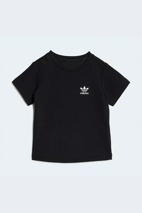 Otroški bombažen komplet adidas Originals KC8040 črna SS26