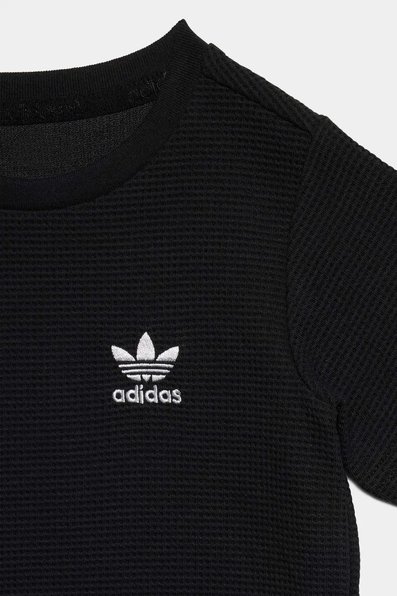 Otroški bombažen komplet adidas Originals črna KC8040