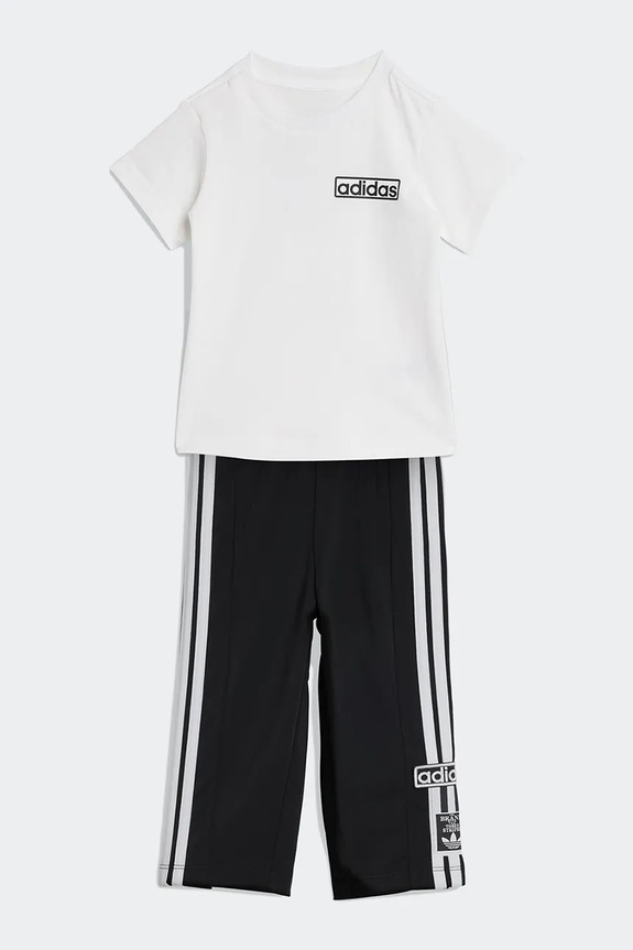 Παιδικό βαμβακερό σετ adidas Originals KD3991 μαύρο SS26