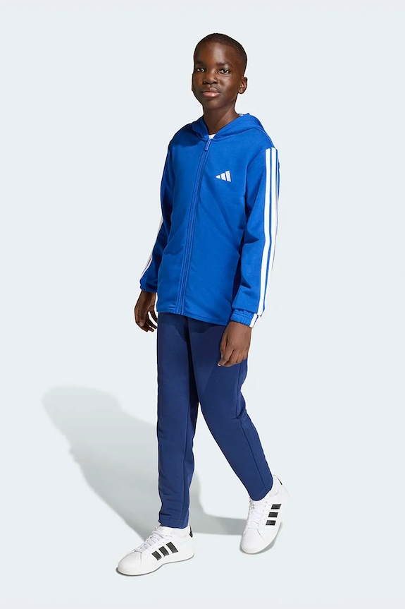 adidas tuta in lana bambino/a applique blu KE0990