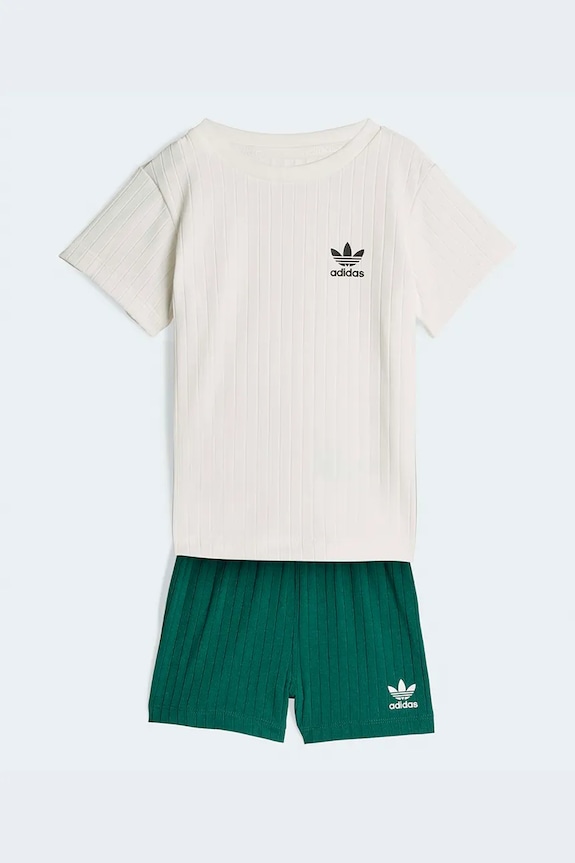 adidas Originals komplet dziecięcy dzianina zielony KE4986