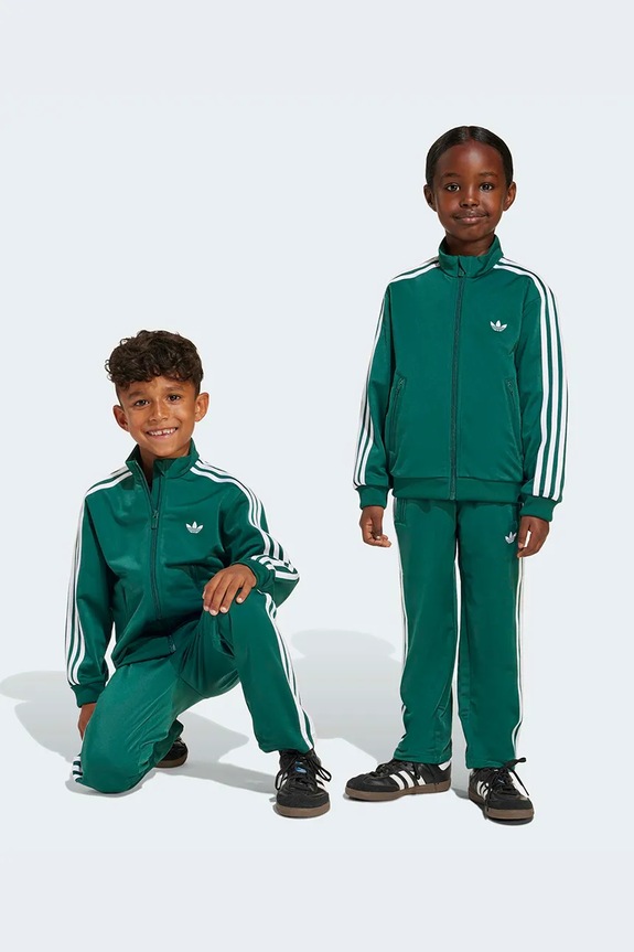 Detská tepláková súprava adidas Originals pletenina zelená KD3296