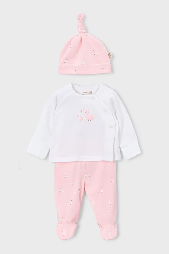 Комплект для немовлят Mayoral Newborn аплікація рожевий 1506.1A.Newborn.PPY2