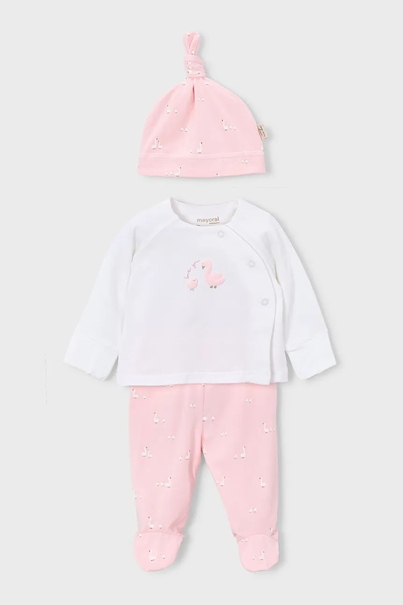 Комплект для немовлят Mayoral Newborn аплікація рожевий 1506.1A.Newborn.PPY2