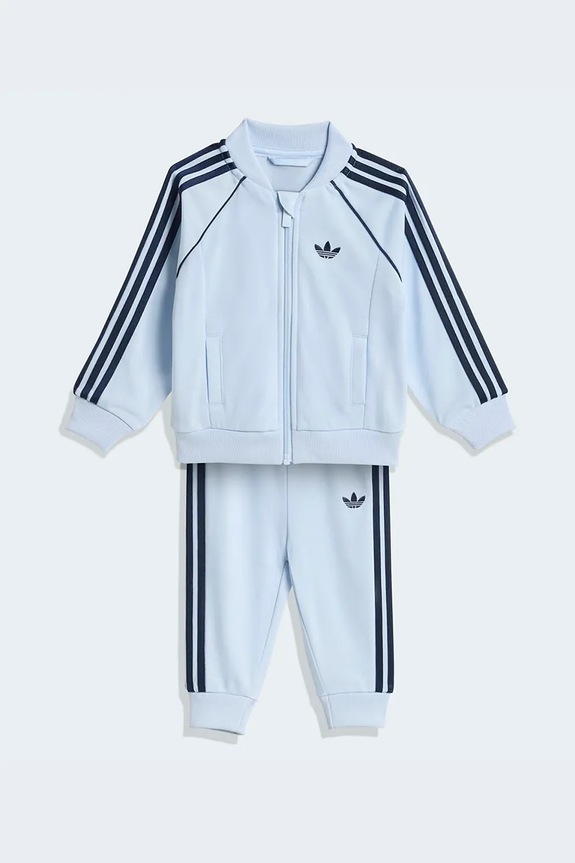 adidas Originals trening copii tricotaj albastru KD1030