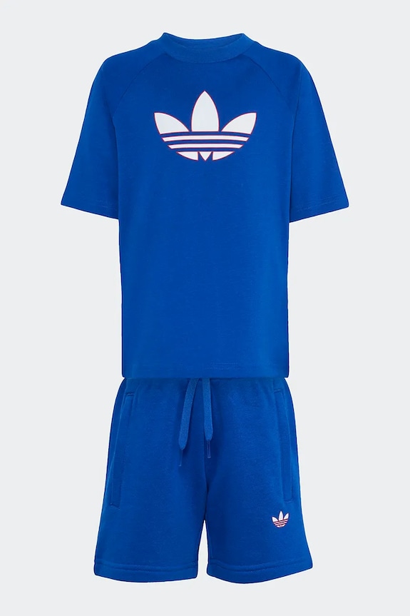 Παιδικό βαμβακερό σετ adidas Originals KD5763 σκούρο μπλε SS26