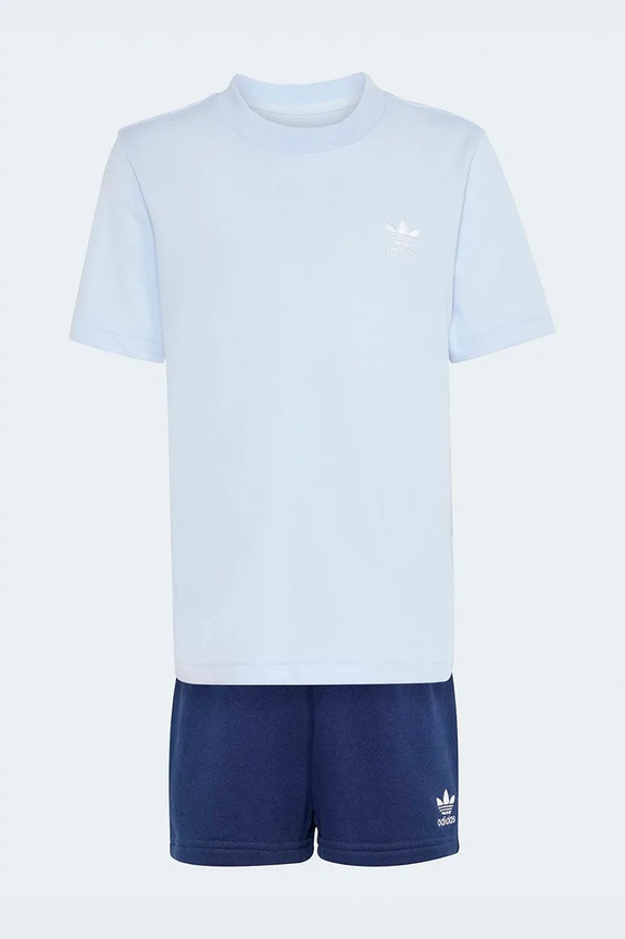 adidas Originals komplet bawełniany dziecięcy KE2341 niebieski SS26