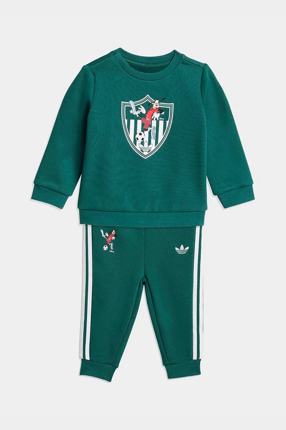 adidas Originals tepláková detská s bavlnou zelená KC8425