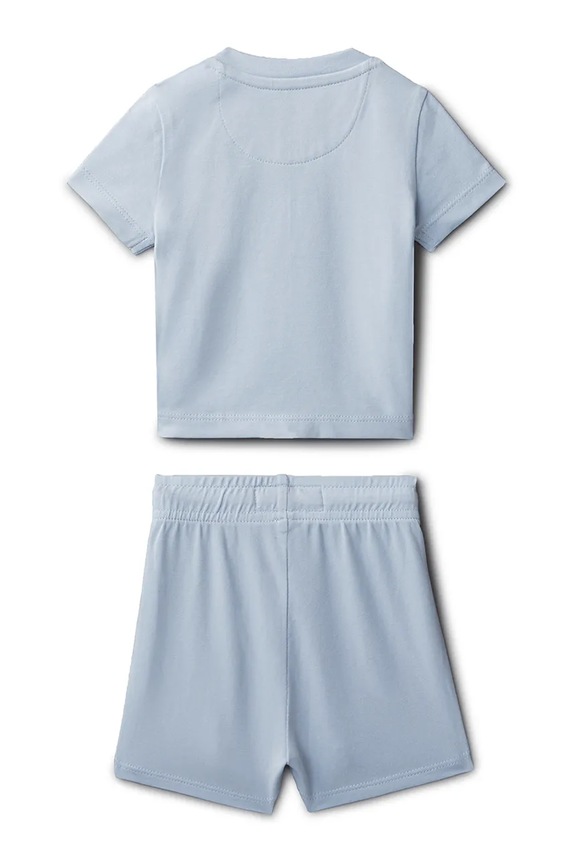 Calvin Klein Jeans komplet niemowlęcy bawełniany LVCKSJI09B.PPY2 niebieski SS26
