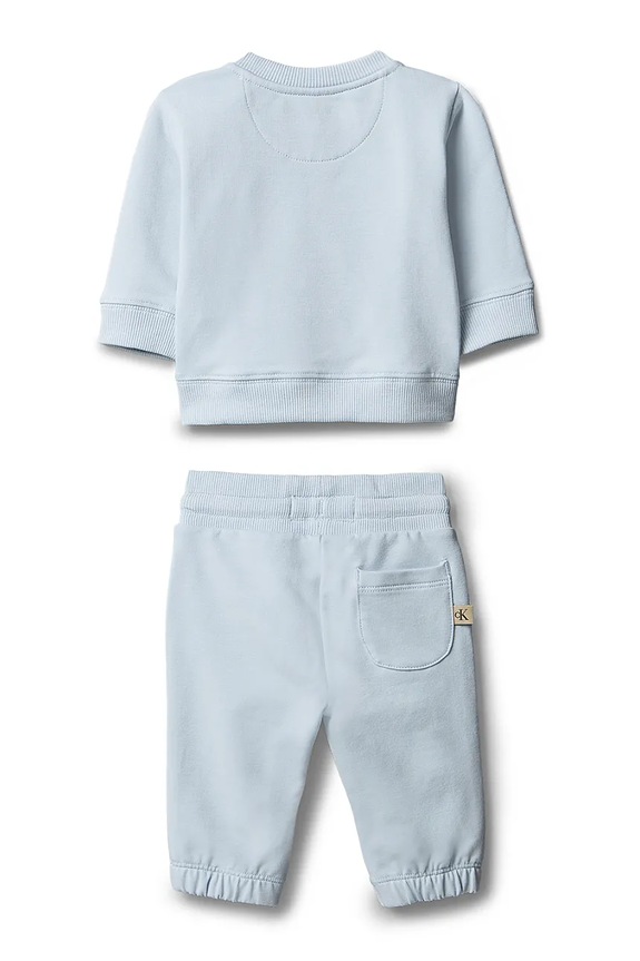 Calvin Klein Jeans dres niemowlęcy bawełniany LVCKSJI14B.PPY2 niebieski SS26
