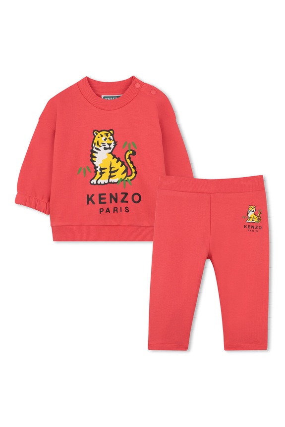 Kenzo Kids dres niemowlęcy dzianina czerwony K61726.74.81