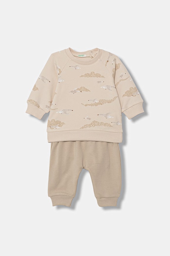 United Colors of Benetton compleu de trening pentru copii bej 3IEDAK01O.W.Stagionale