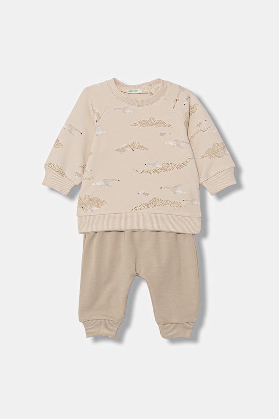 United Colors of Benetton compleu de trening pentru copii bej 3IEDAK01O.W.Stagionale