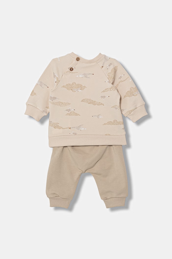 United Colors of Benetton compleu de trening pentru copii 3IEDAK01O.W.Stagionale bej SS26