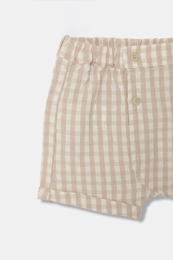 BIMBA United Colors of Benetton set per neonati con lino 4T06AK003.W.Stagionale beige