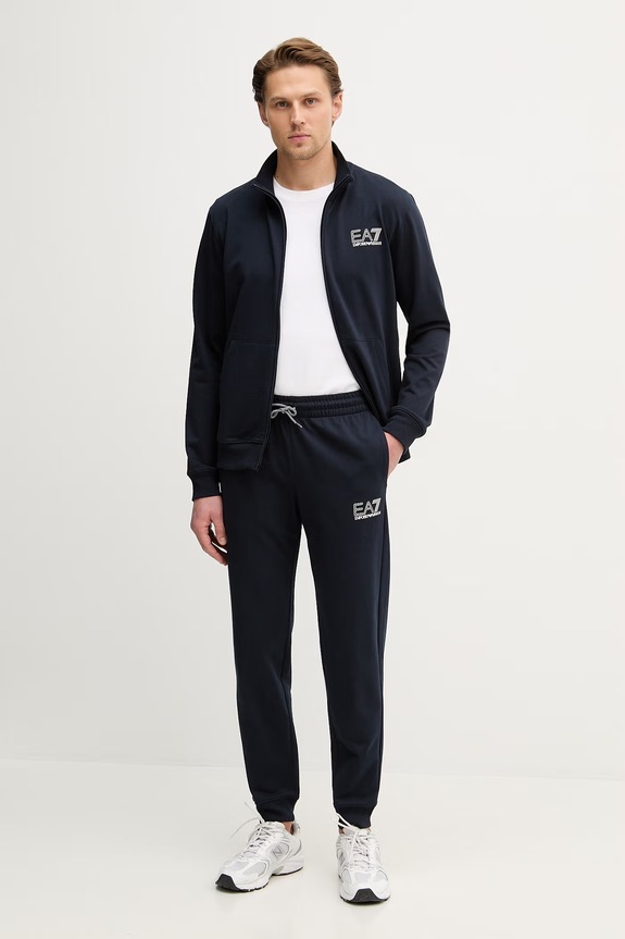EA7 Emporio Armani спортен комплект мъжки от памук памук тъмносин AF13512.7M001318