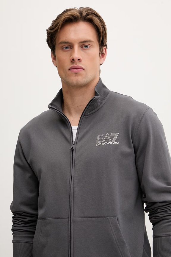 Βαμβακερή φόρμα EA7 Emporio Armani AF13512.7M001318 γκρί