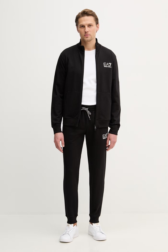 EA7 Emporio Armani спортен комплект мъжки от памук памук черен AF13512.7M001318