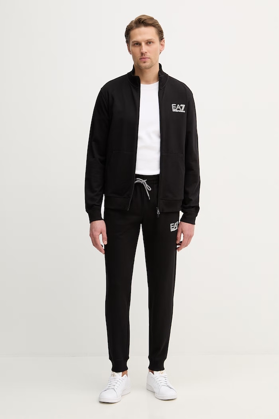 EA7 Emporio Armani спортен комплект мъжки от памук памук черен AF13512.7M001318