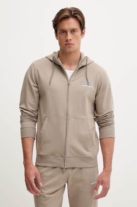 EA7 Emporio Armani komplet dresowy męski AF13512.7M001319 beżowy SS26