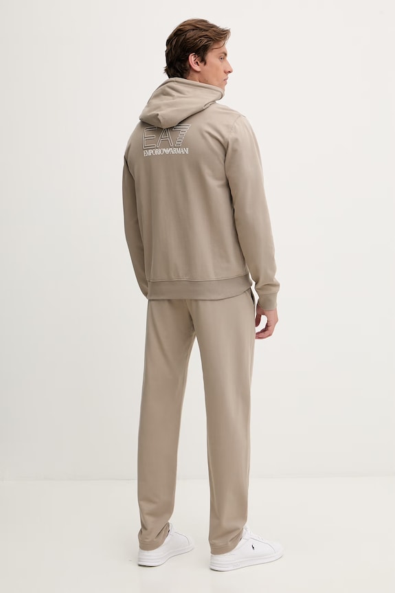 Odzież EA7 Emporio Armani komplet dresowy męski AF13512.7M001319 beżowy