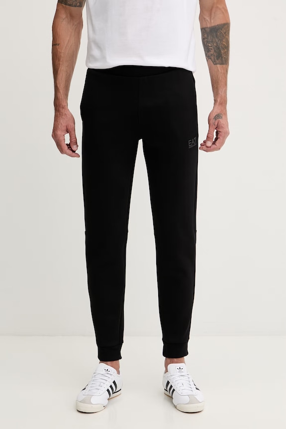EA7 Emporio Armani Compleu de trening bărbați cu bumbac bej AF20845.7M001602