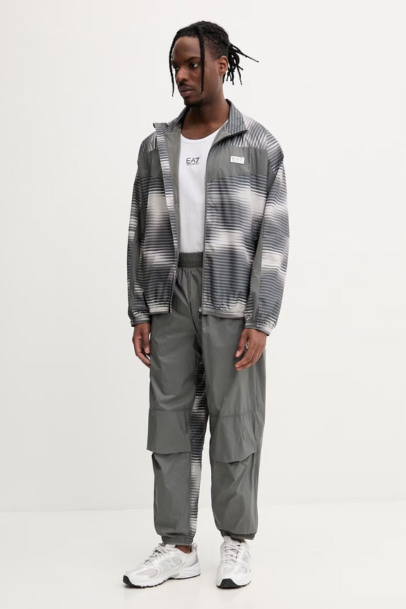 EA7 Emporio Armani moška trenirka siva AF21521.7M001384