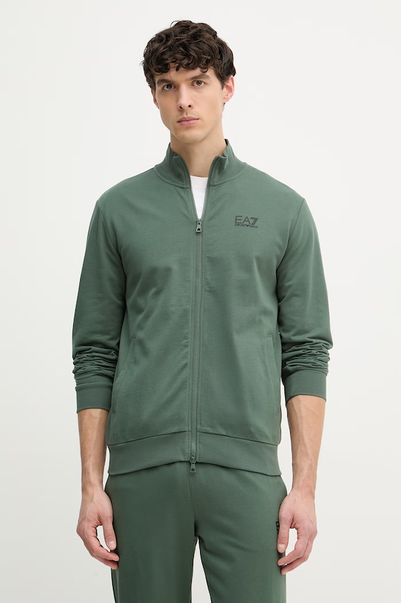 Oblečenie EA7 Emporio Armani tepláková súprava pánska bavlnená PJVRZ.8NPV61 zelená