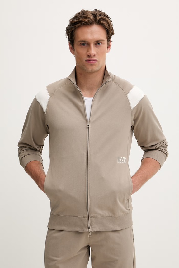 EA7 Emporio Armani komplet dresowy męski AF12681.7M001281 brązowy SS26