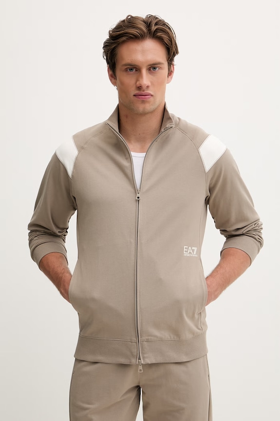 EA7 Emporio Armani komplet dresowy męski AF12681.7M001281 brązowy SS26