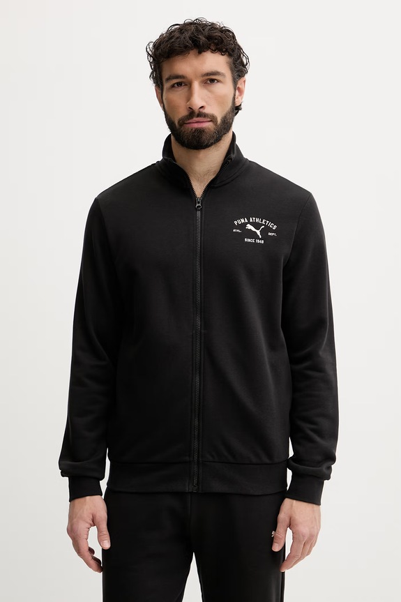 Puma muška komplet trenirka s pamukom Mainline suit 691770 crna SS26